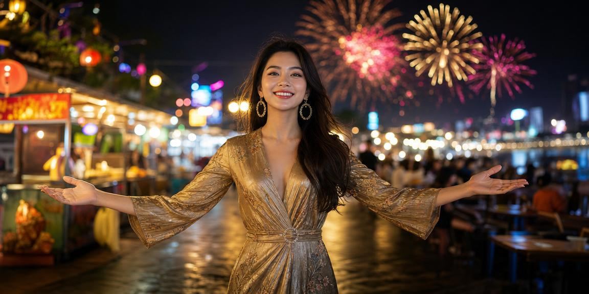 Chợ đêm Nha Trang rực rỡ ánh đèn – không khí sôi động như khi đặt cược thể thao trực tuyến